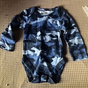 Navy and Black Camo Kids Bodysuit
